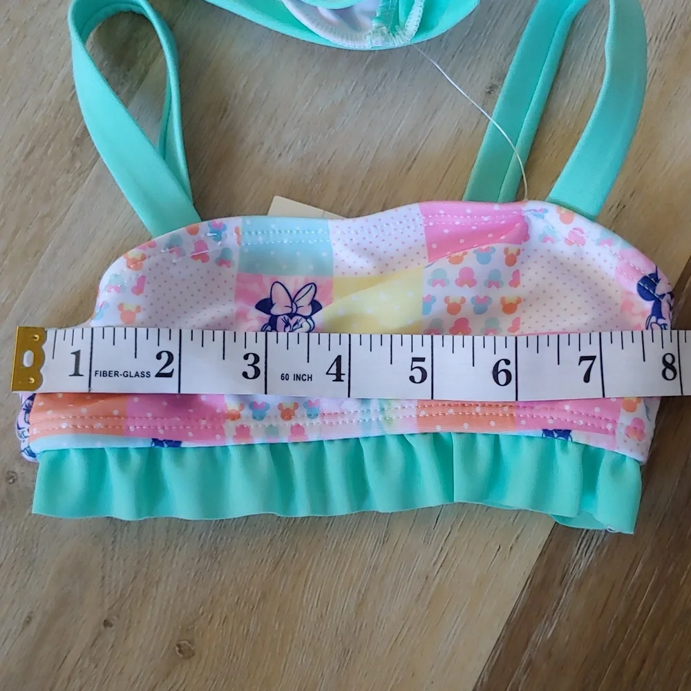 NWT Disney Minnie Mouse Infant Girls Swim Set (Top & Rash Guard) Size 12M